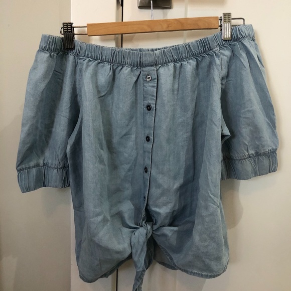 Light Blue Blouse Top - Picture 1 of 3